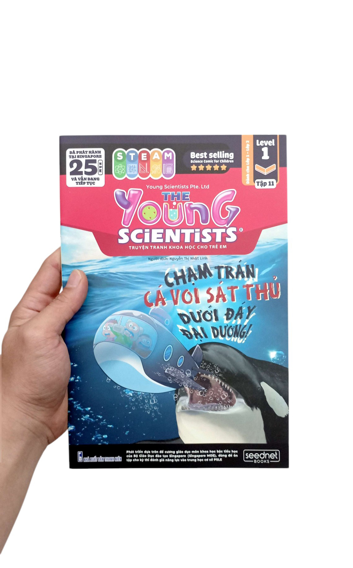 Bộ The Young Scientists - Truyện Tranh Khoa Học Cho Trẻ Em - Level 1 - Tập 11 - Chạm Trán Cá Voi Sát Thủ Dưới Đáy Đại Dương! - Ảnh 8
