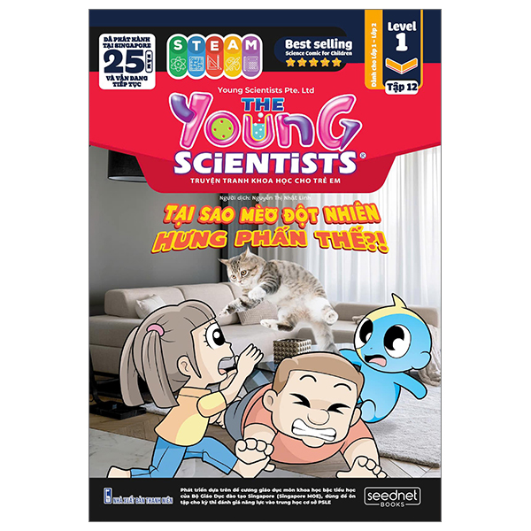Bộ The Young Scientists - Truyện Tranh Khoa Học Cho Trẻ Em - Level 1 - Tập 12 - Tại Sao Mèo Đột Nhiên Hưng Phấn Thế?!