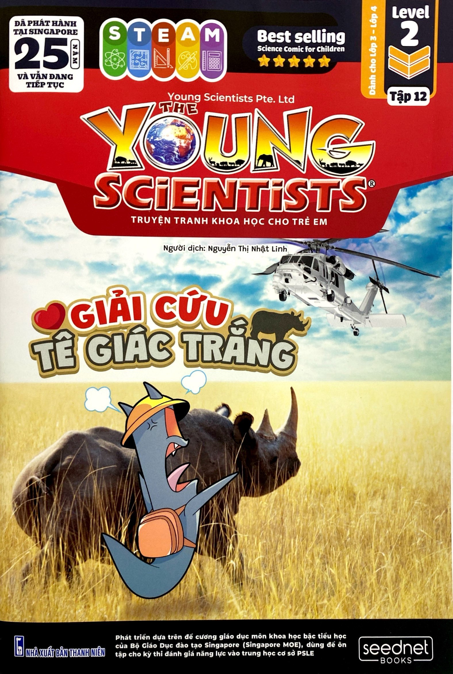 Bộ The Young Scientists - Truyện Tranh Khoa Học Cho Trẻ Em - Level 2 - Tập 12 - Giải Cứu Tê Giác Trắng - Ảnh 2