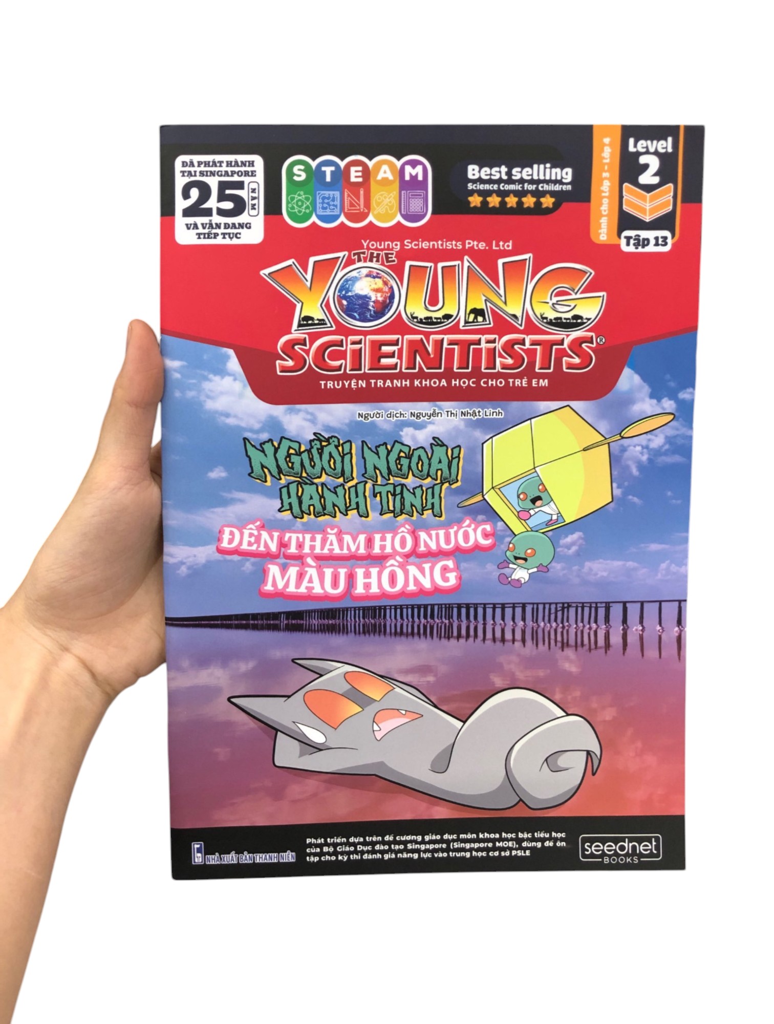 Bộ The Young Scientists - Truyện Tranh Khoa Học Cho Trẻ Em - Level 2 - Tập 13 - Người Ngoài Hành Tinh Đến Thăm Hồ Nước Màu Hồng - Ảnh 10