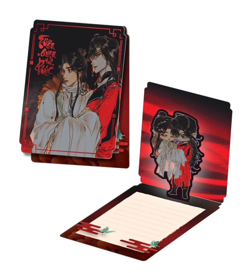 Bộ Thiên Quan Tứ Phúc - Tập 4 - Bản Sưu Tầm - Tặng Kèm 1 Standee Giấy + 1 Set 4 Postcards Kèm Khung Tranh + 1 Sổ Xé + 2 Card Nhân Vật + 1 Pop-Up Card + Box Nam Châm - Ảnh 7