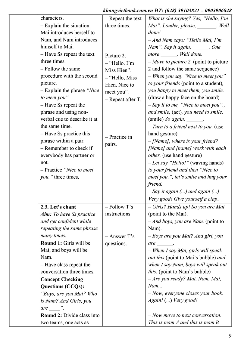bộ thiết kế bài giảng tiếng anh lớp 3 - tập 1 - Ảnh 13