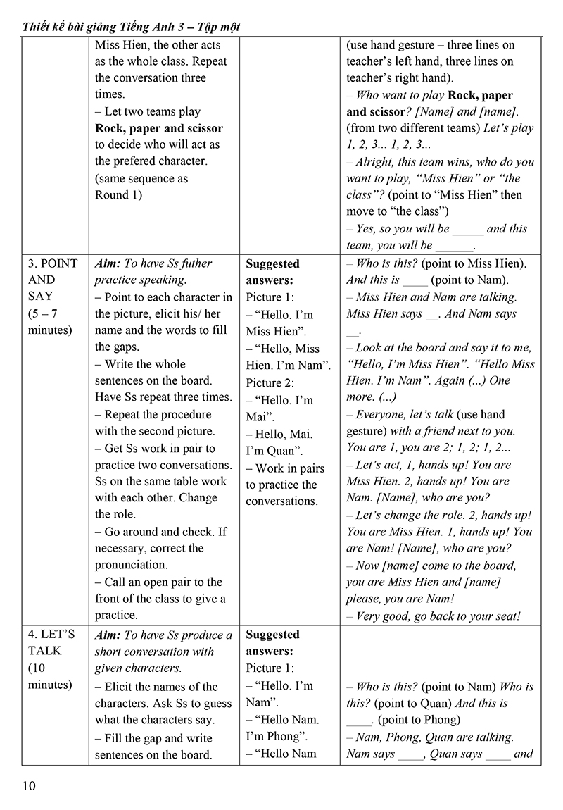 bộ thiết kế bài giảng tiếng anh lớp 3 - tập 1 - Ảnh 14