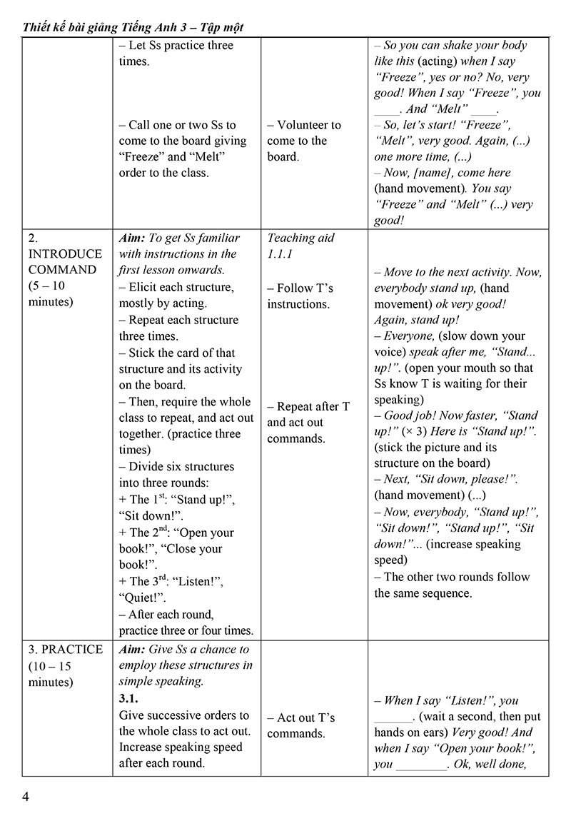 bộ thiết kế bài giảng tiếng anh lớp 3 - tập 1 - Ảnh 8