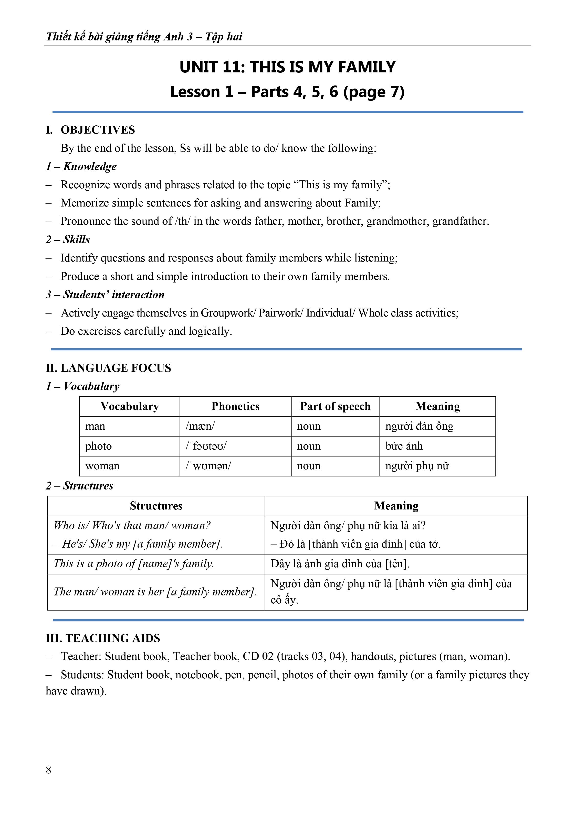 bộ thiết kế bài giảng tiếng anh lớp 3 - tập 2 - Ảnh 14