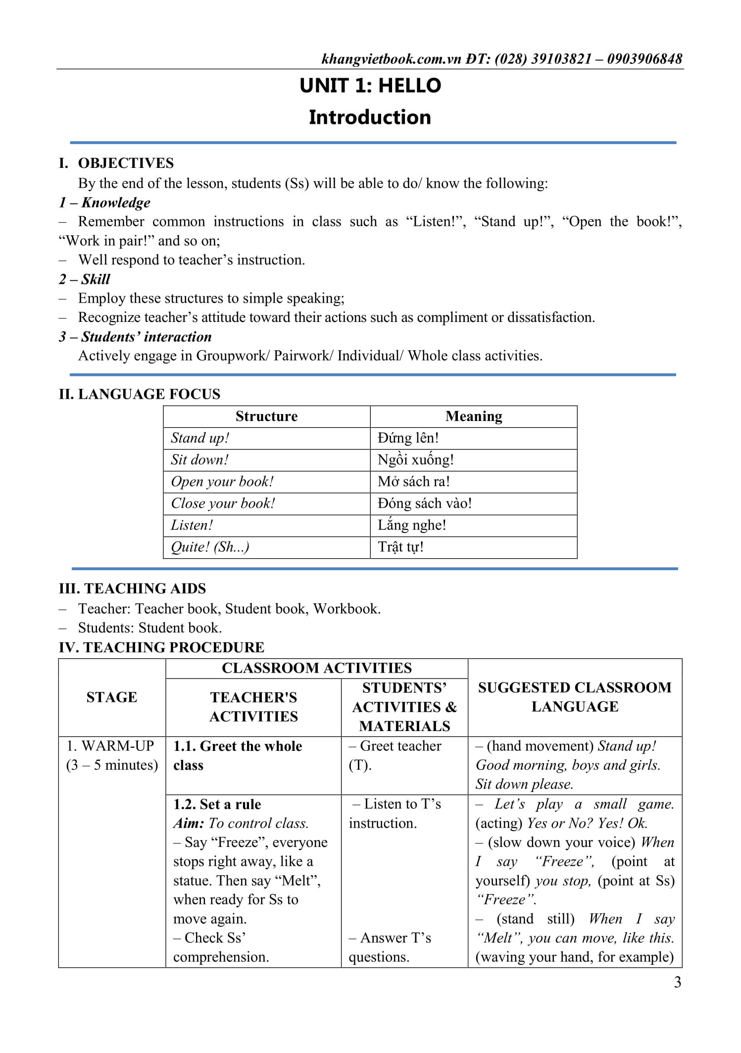 bộ thiết kế bài giảng tiếng anh lớp 3 - tập 2 - Ảnh 5