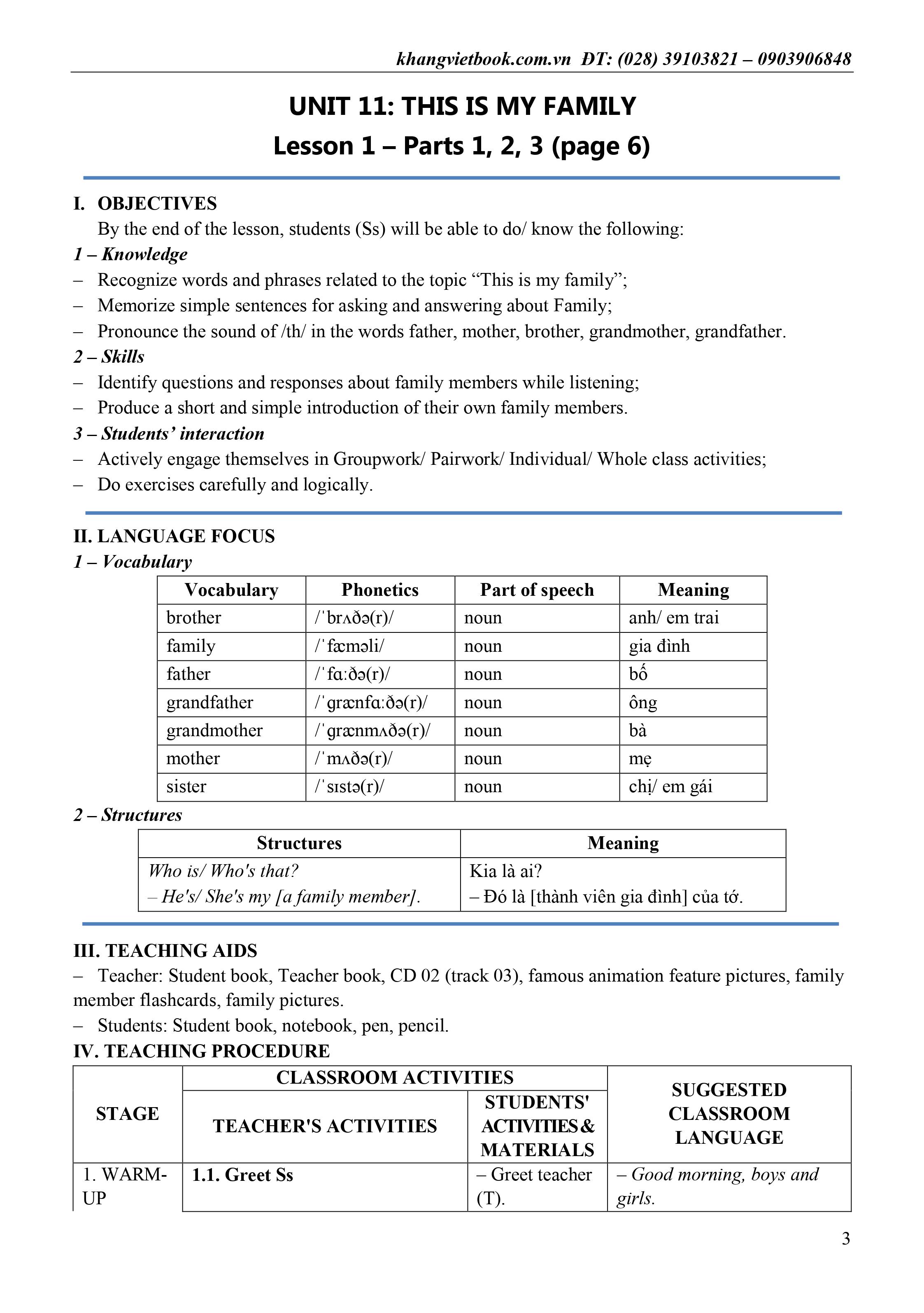 bộ thiết kế bài giảng tiếng anh lớp 3 - tập 2 - Ảnh 6