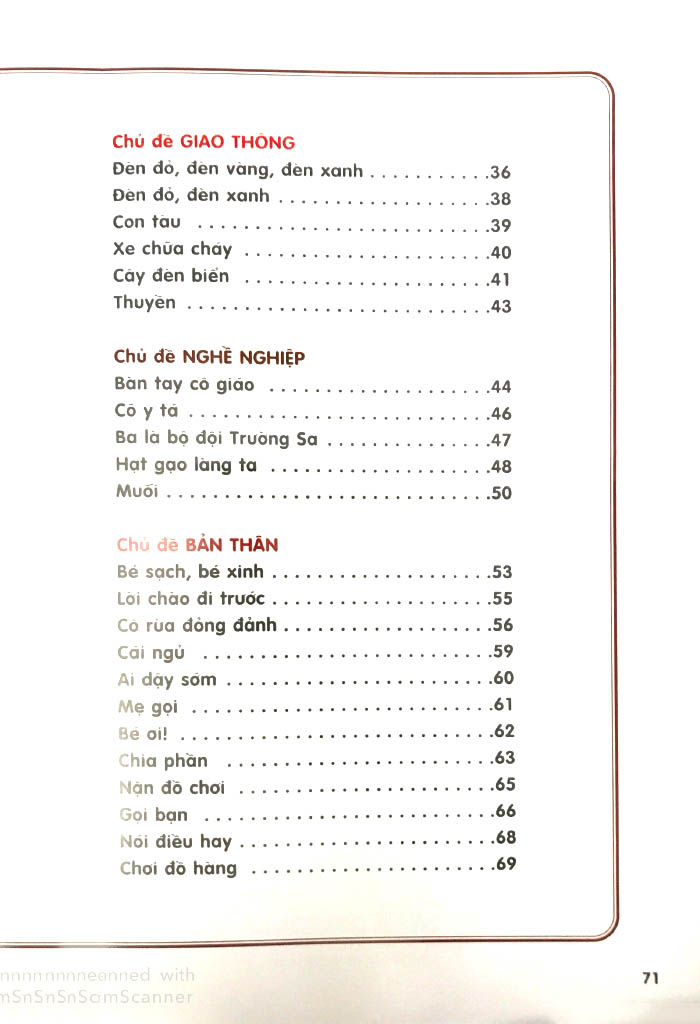 bộ thơ hay cho bé mầm non - tập 1 - chủ đề - gia đình, quê hương - đất nước, bác hồ, nghề nghiệp, bản thân (theo chuẩn chương trình giáo dục mầm non) (tái bản 2019) - Ảnh 4