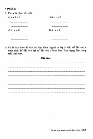bộ thử sức trạng nguyên nhỏ tuổi toán 4 - tập 2 (dùng chung cho các bộ sgk hiện hành) - Ảnh 7