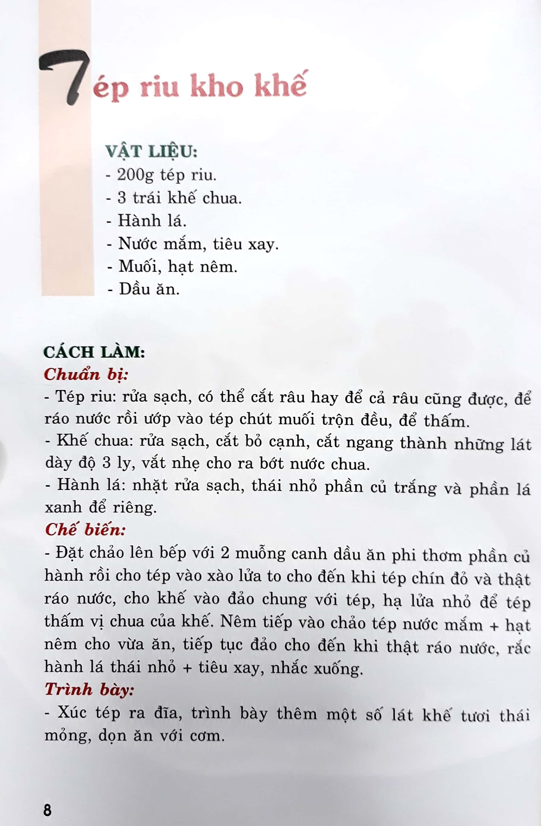 bộ thực đơn món ăn hàng ngày - tập 1 - Ảnh 7