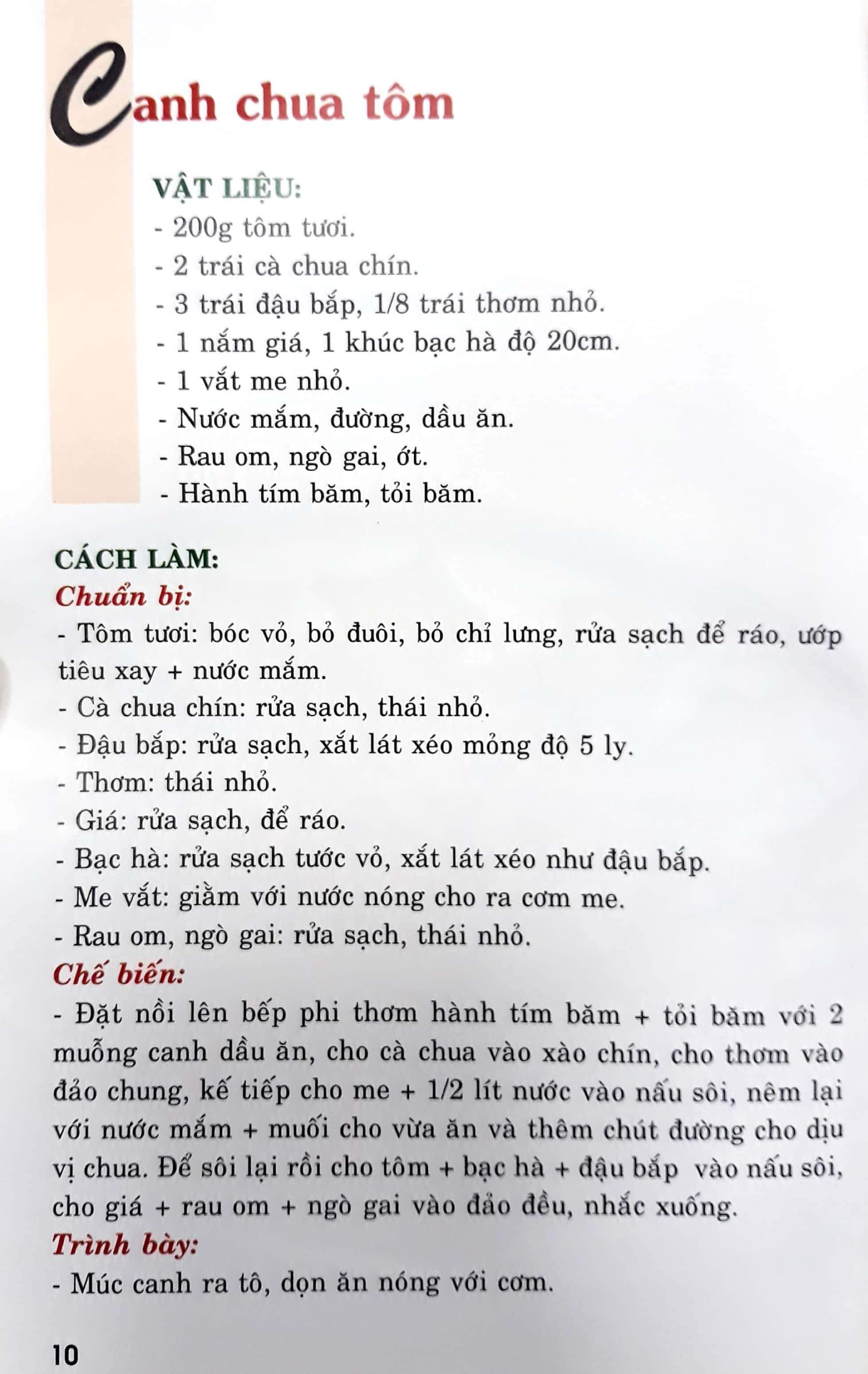 bộ thực đơn món ăn hàng ngày - tập 1 - Ảnh 9