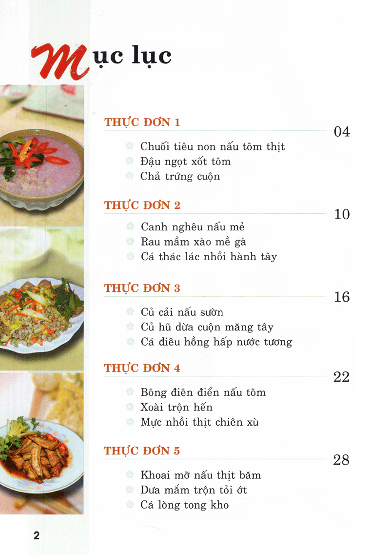 bộ thực đơn nấu ăn đơn giản tập 1 - Ảnh 3