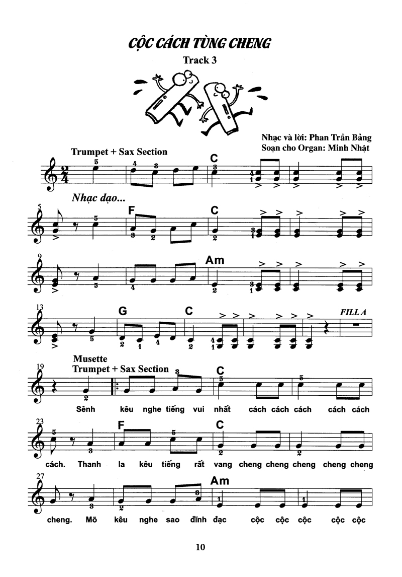 bộ thực hành biểu diễn organ cho thiếu nhi – tập 2 - Ảnh 10