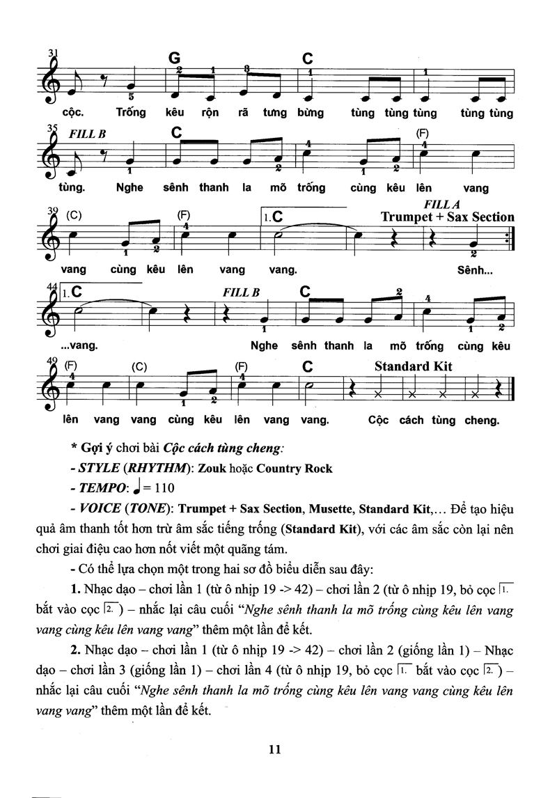 bộ thực hành biểu diễn organ cho thiếu nhi – tập 2 - Ảnh 11