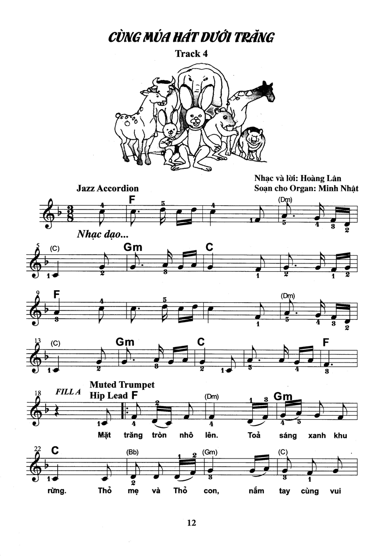 bộ thực hành biểu diễn organ cho thiếu nhi – tập 2 - Ảnh 12