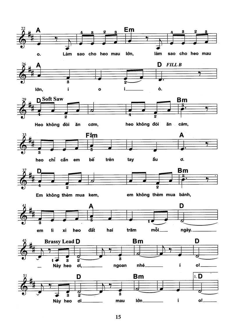 bộ thực hành biểu diễn organ cho thiếu nhi – tập 2 - Ảnh 15