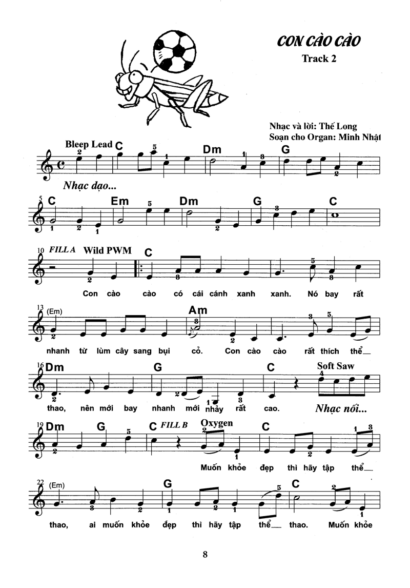 bộ thực hành biểu diễn organ cho thiếu nhi – tập 2 - Ảnh 8