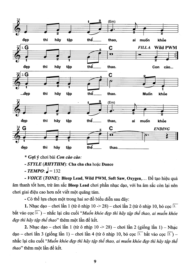 bộ thực hành biểu diễn organ cho thiếu nhi – tập 2 - Ảnh 9