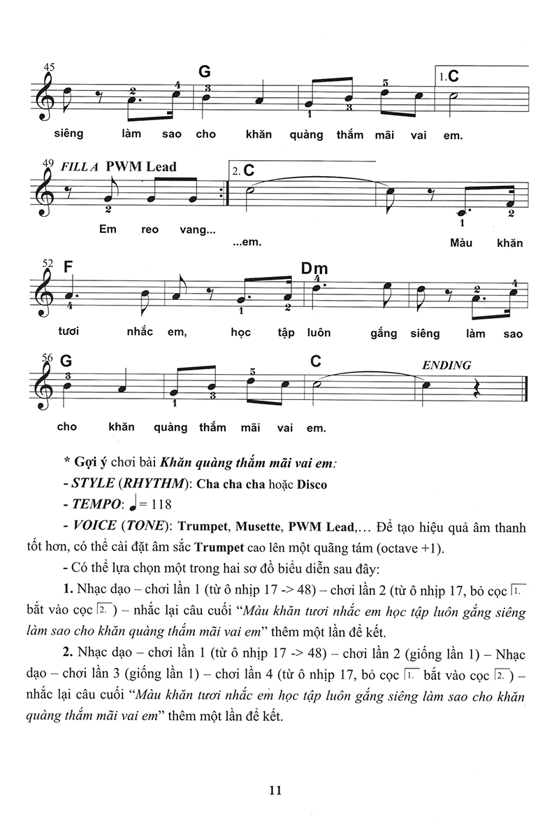 bộ thực hành biểu diễn organ cho thiếu nhi – tập 3 - Ảnh 10