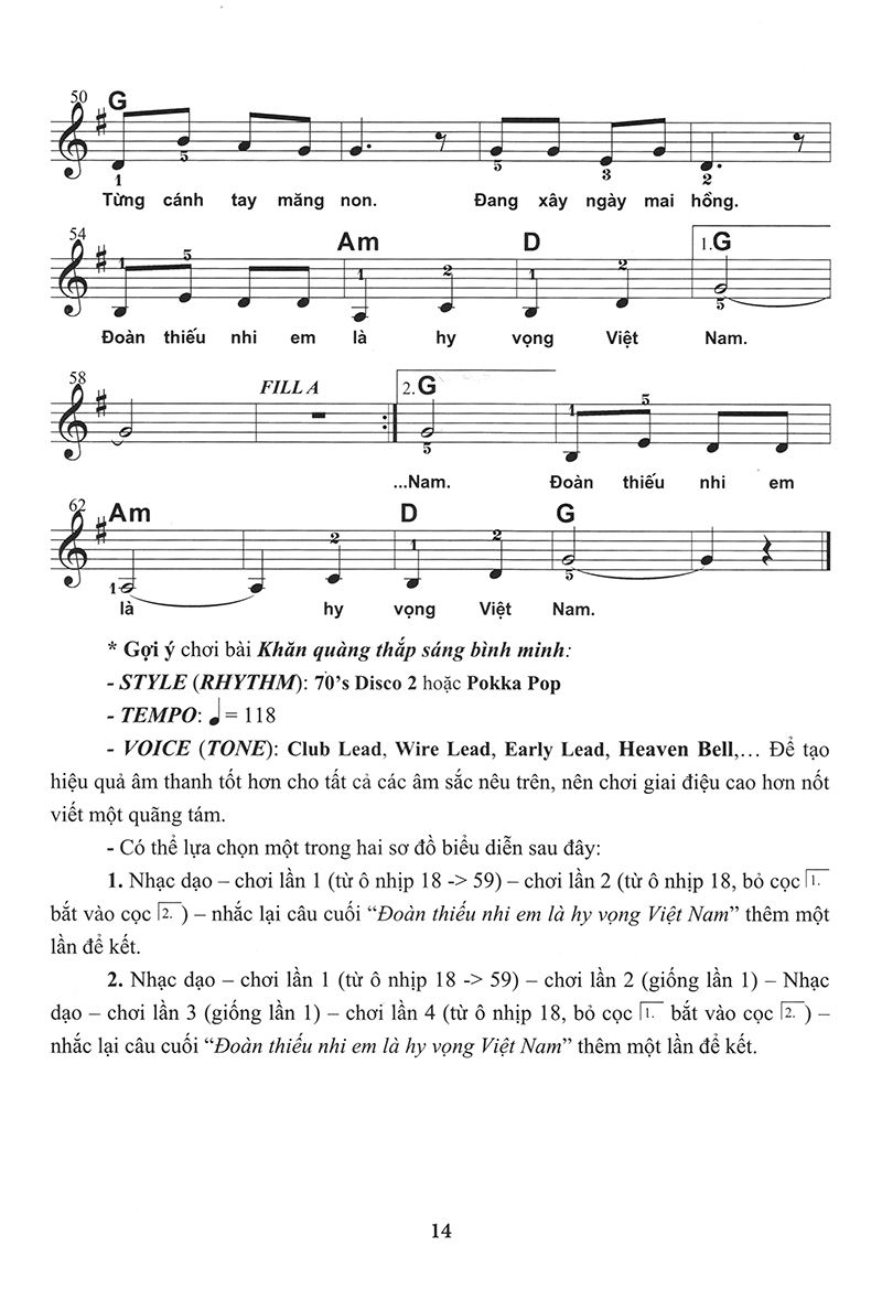 bộ thực hành biểu diễn organ cho thiếu nhi – tập 3 - Ảnh 13