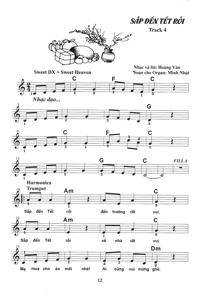 bộ thực hành biểu diễn organ cho thiếu nhi – tập 4 - Ảnh 12