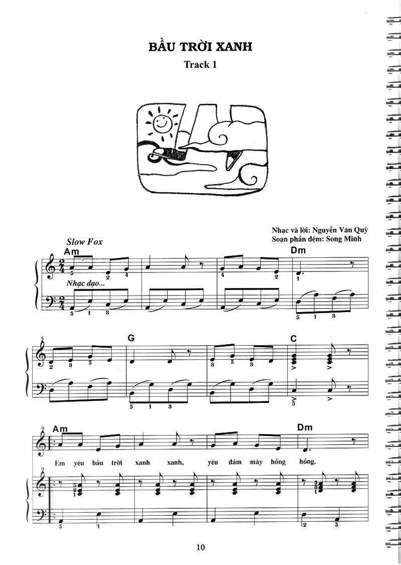 bộ thực hành đệm piano - chủ đề: ca khúc thiếu nhi - phần 1 - Ảnh 3