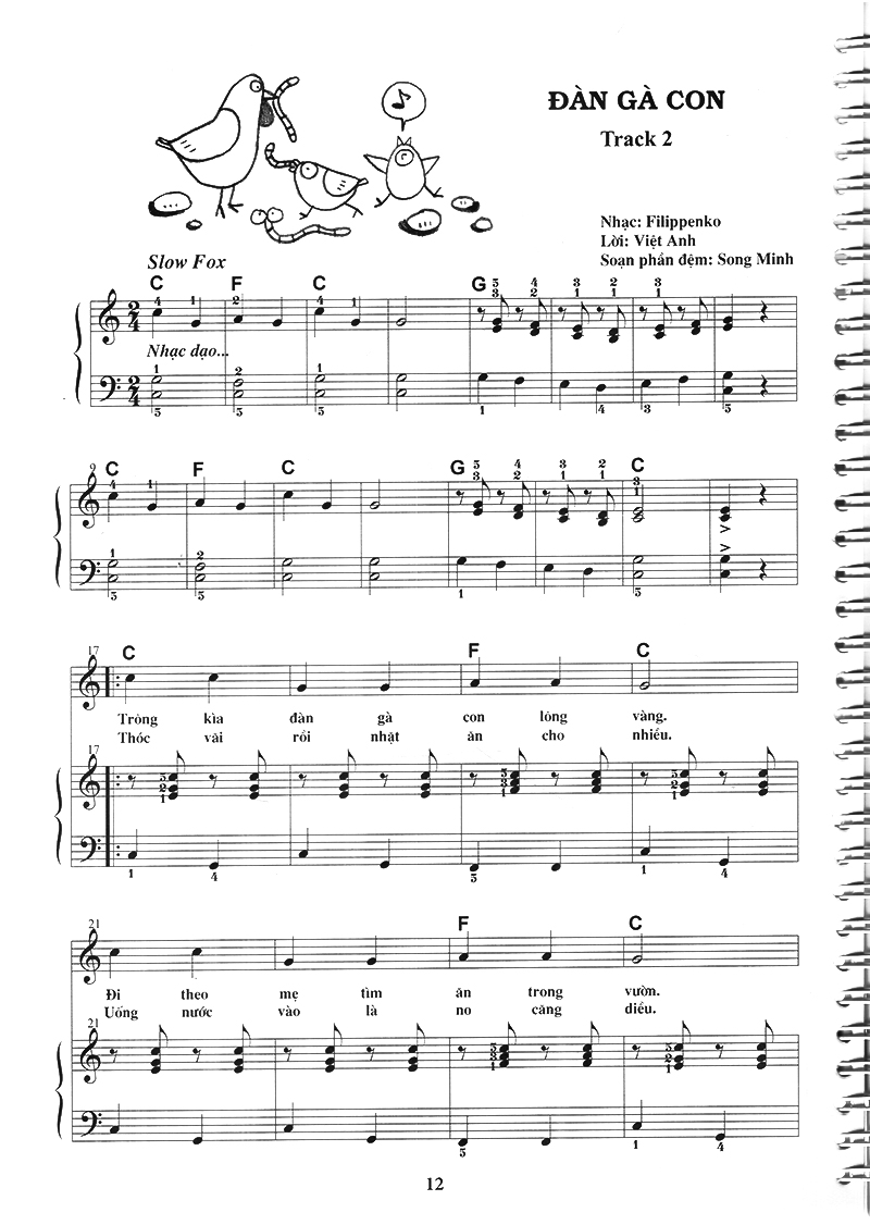 bộ thực hành đệm piano - chủ đề: ca khúc thiếu nhi - phần 1 - Ảnh 5