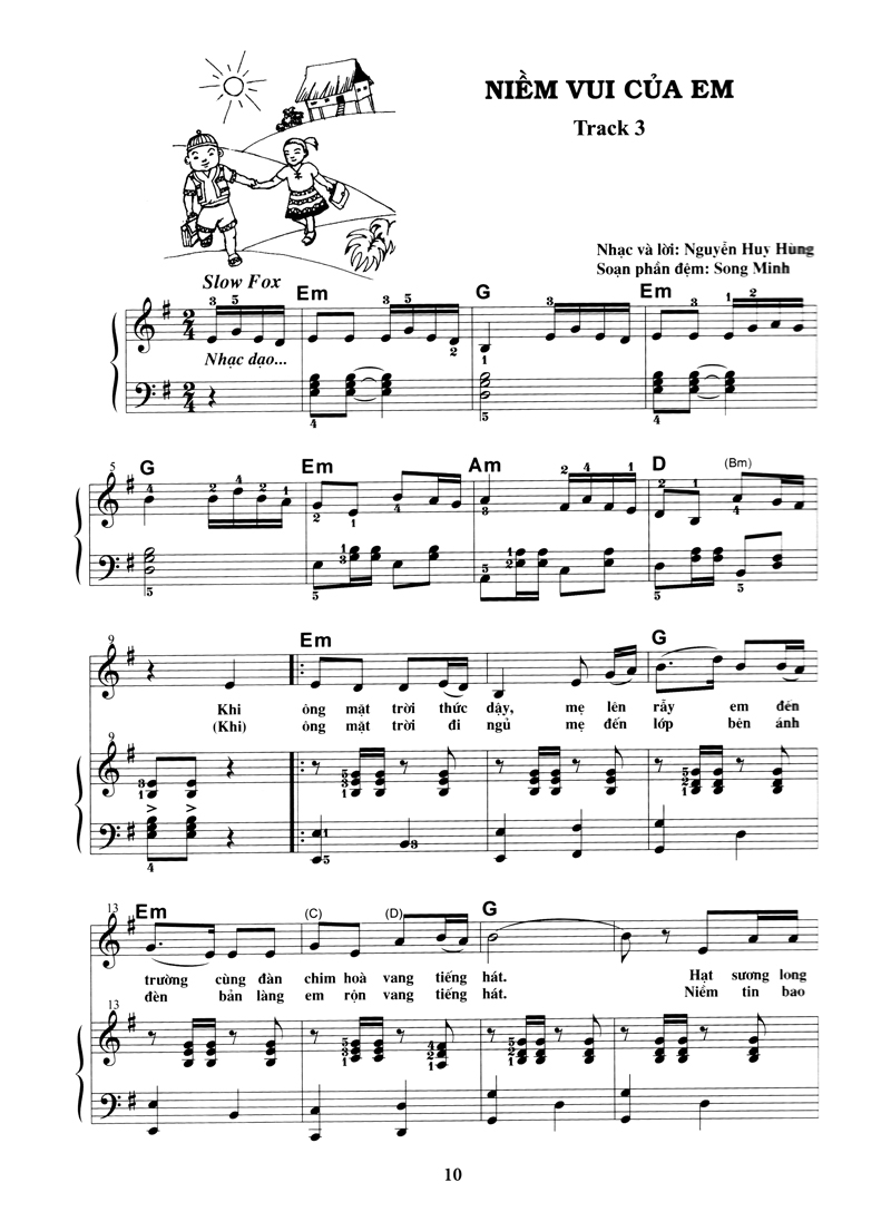 bộ thực hành đệm piano - chủ đề: ca khúc thiếu nhi - phần 2 - Ảnh 8