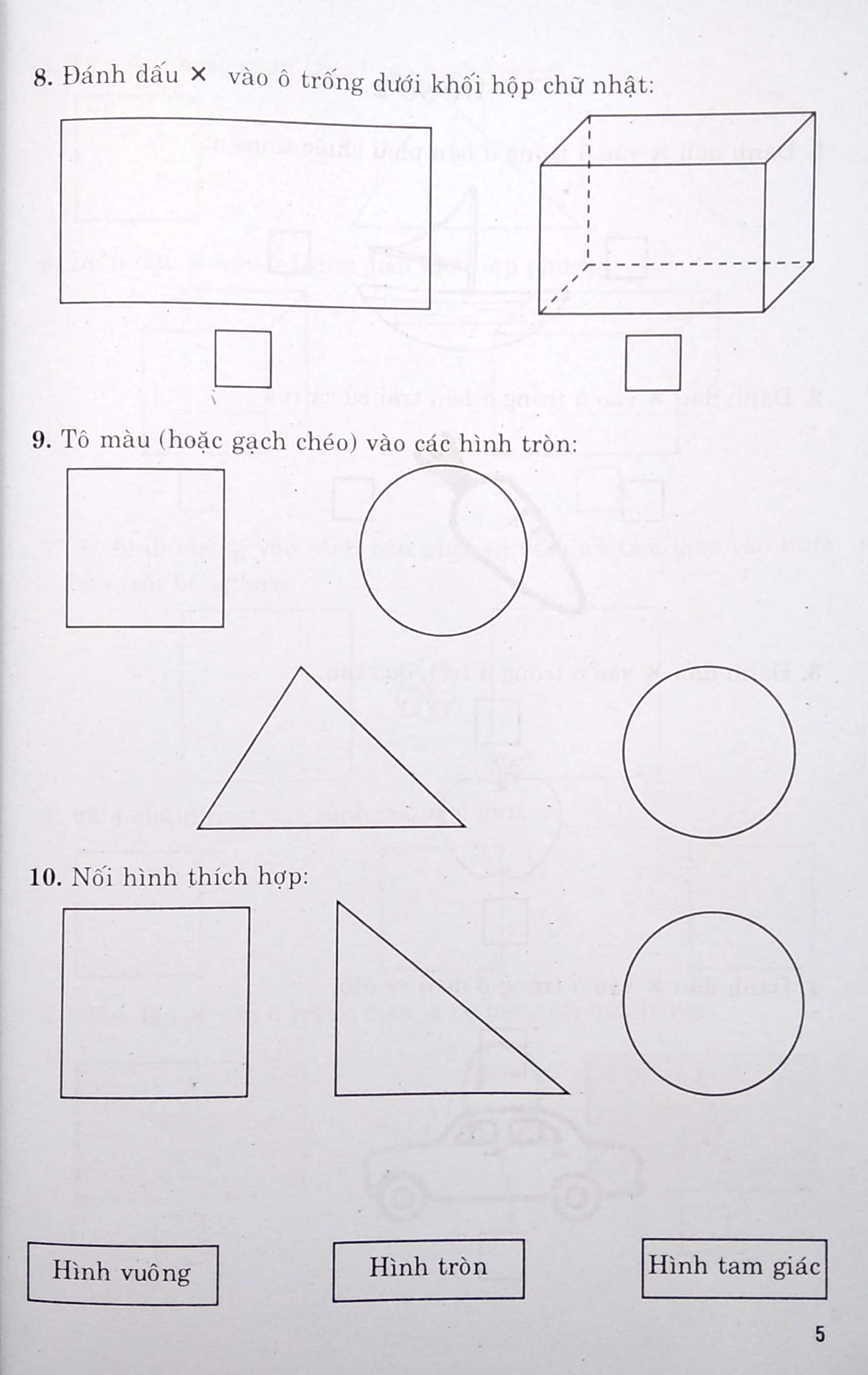 bộ thực hành kiểm tra cuối tuần - giúp em giỏi toán lớp 1 - tập 1 - Ảnh 6