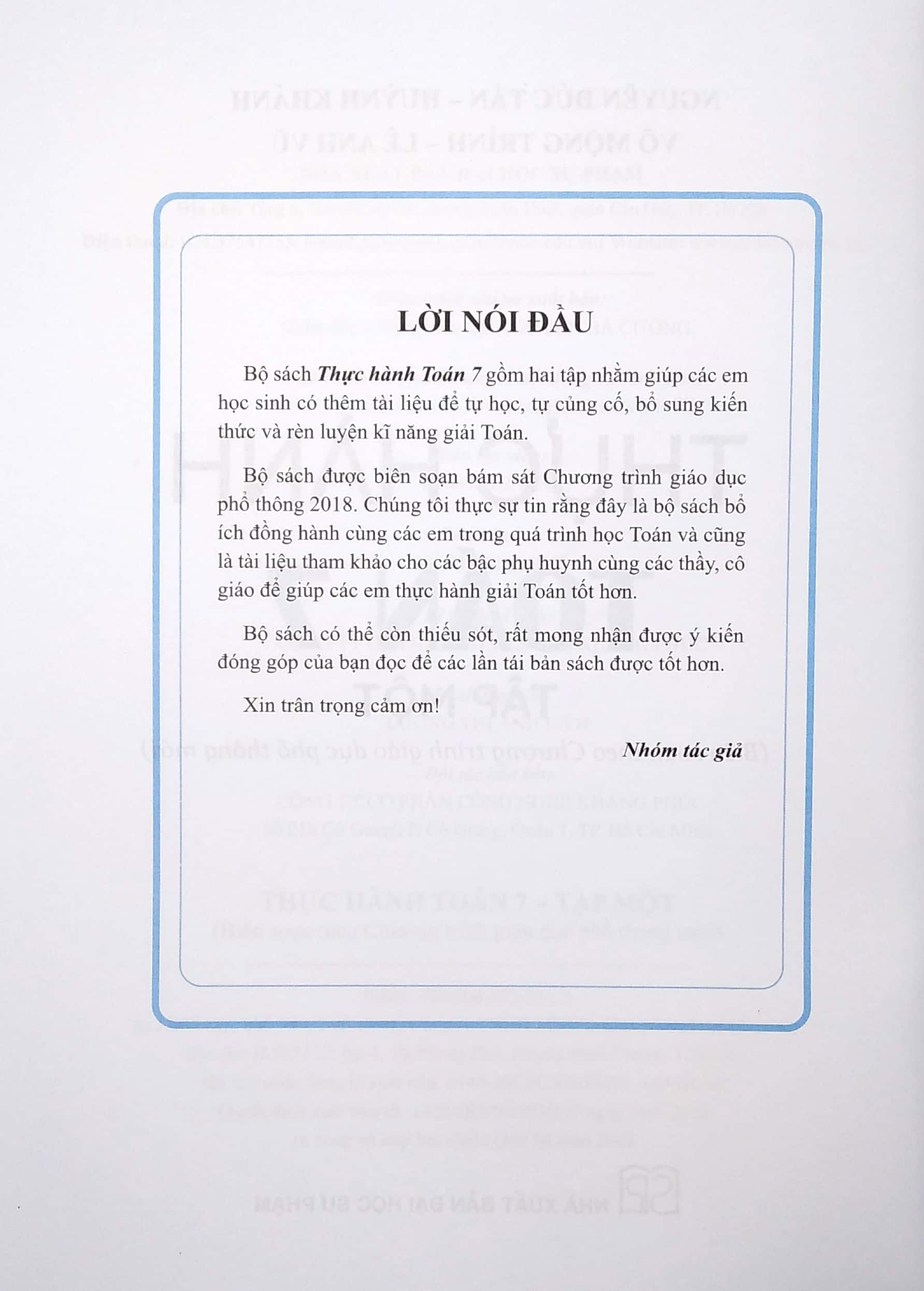 bộ thực hành toán 7 - tập 1 (biên soạn theo chương trình giáo dục phổ thông mới) - Ảnh 4