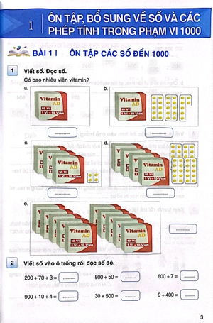 bộ thực hành và phát triển toán 3 - tập một (biên soạn theo chương trình giáo dục phổ thông năm 2018) - Ảnh 4