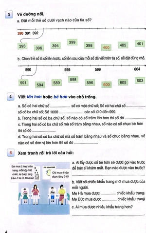 bộ thực hành và phát triển toán 3 - tập một (biên soạn theo chương trình giáo dục phổ thông năm 2018) - Ảnh 5