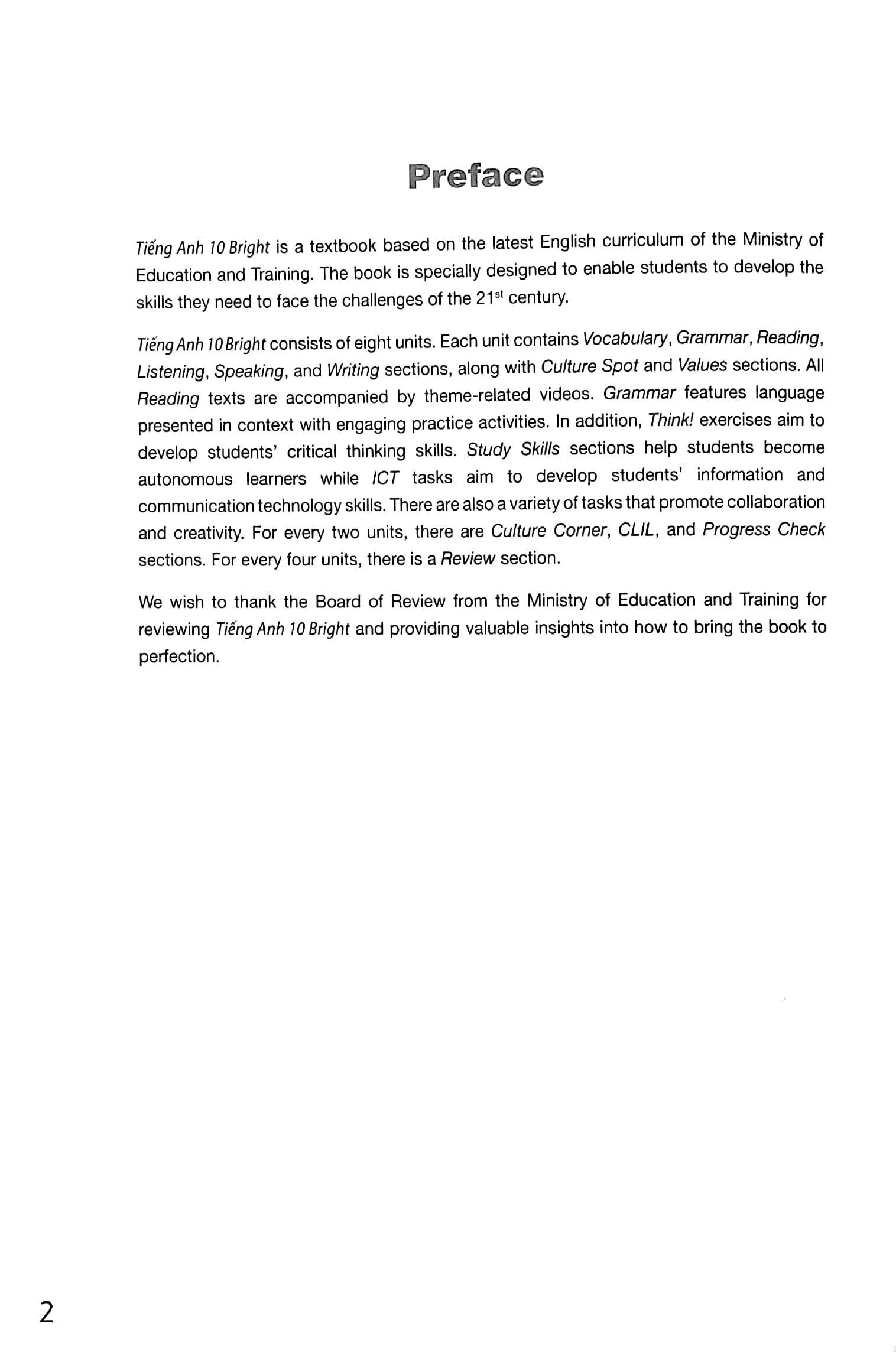 bộ tiếng anh 10 bright - student's book - Ảnh 3