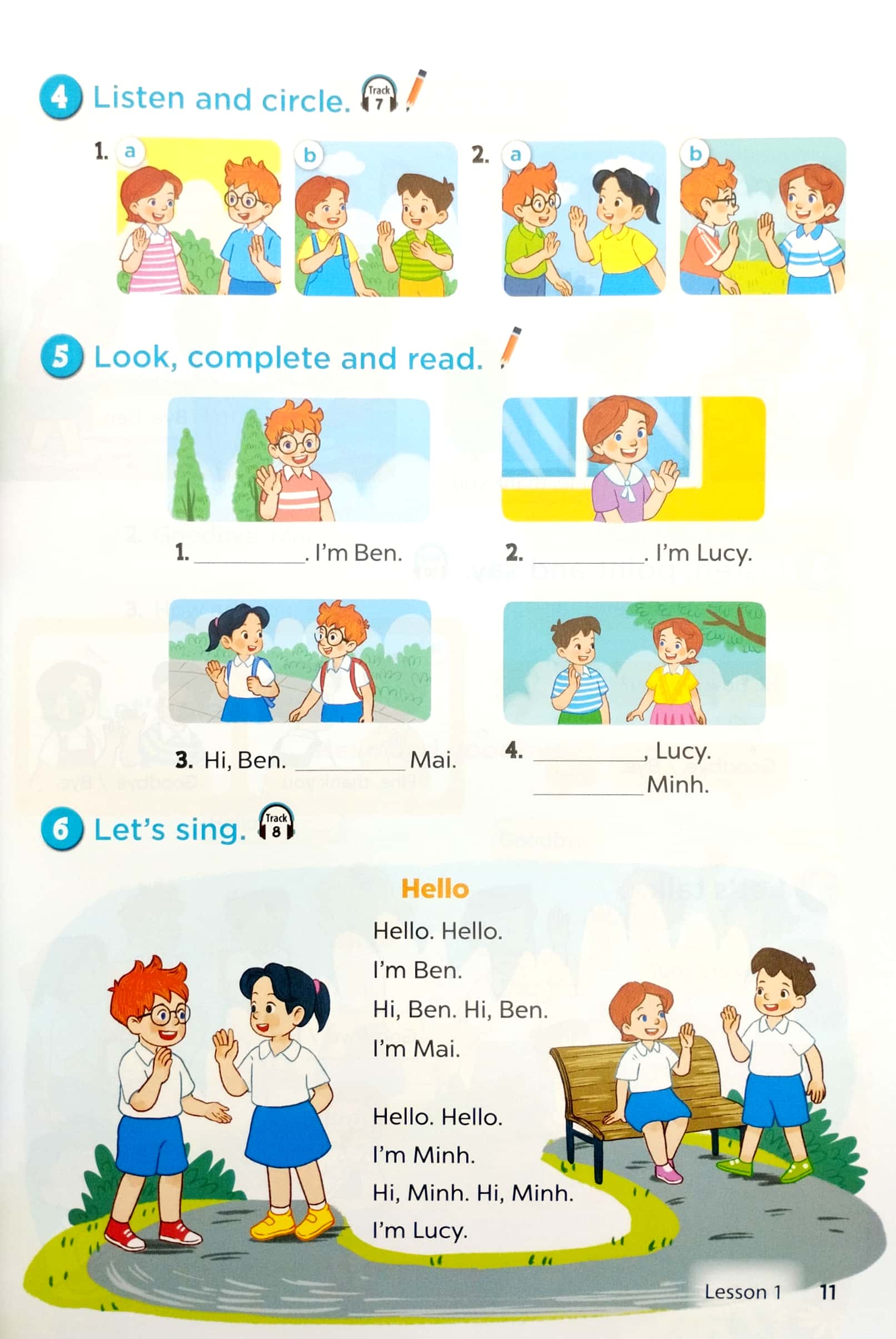 bộ tiếng anh 3 - global success - tập 1 - sách bài học (2023) - Ảnh 5