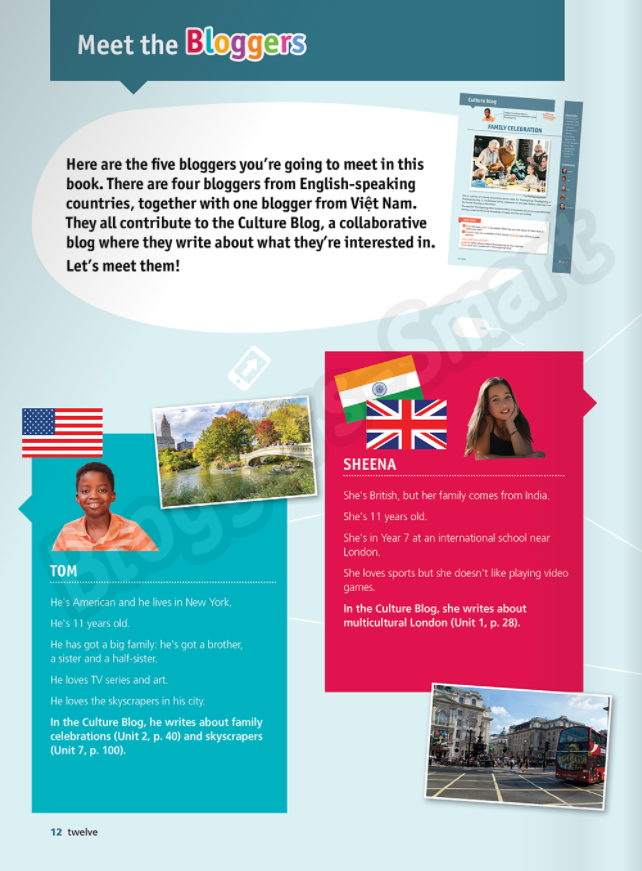 bộ tiếng anh 6 bloggers - smart - student's book - Ảnh 12