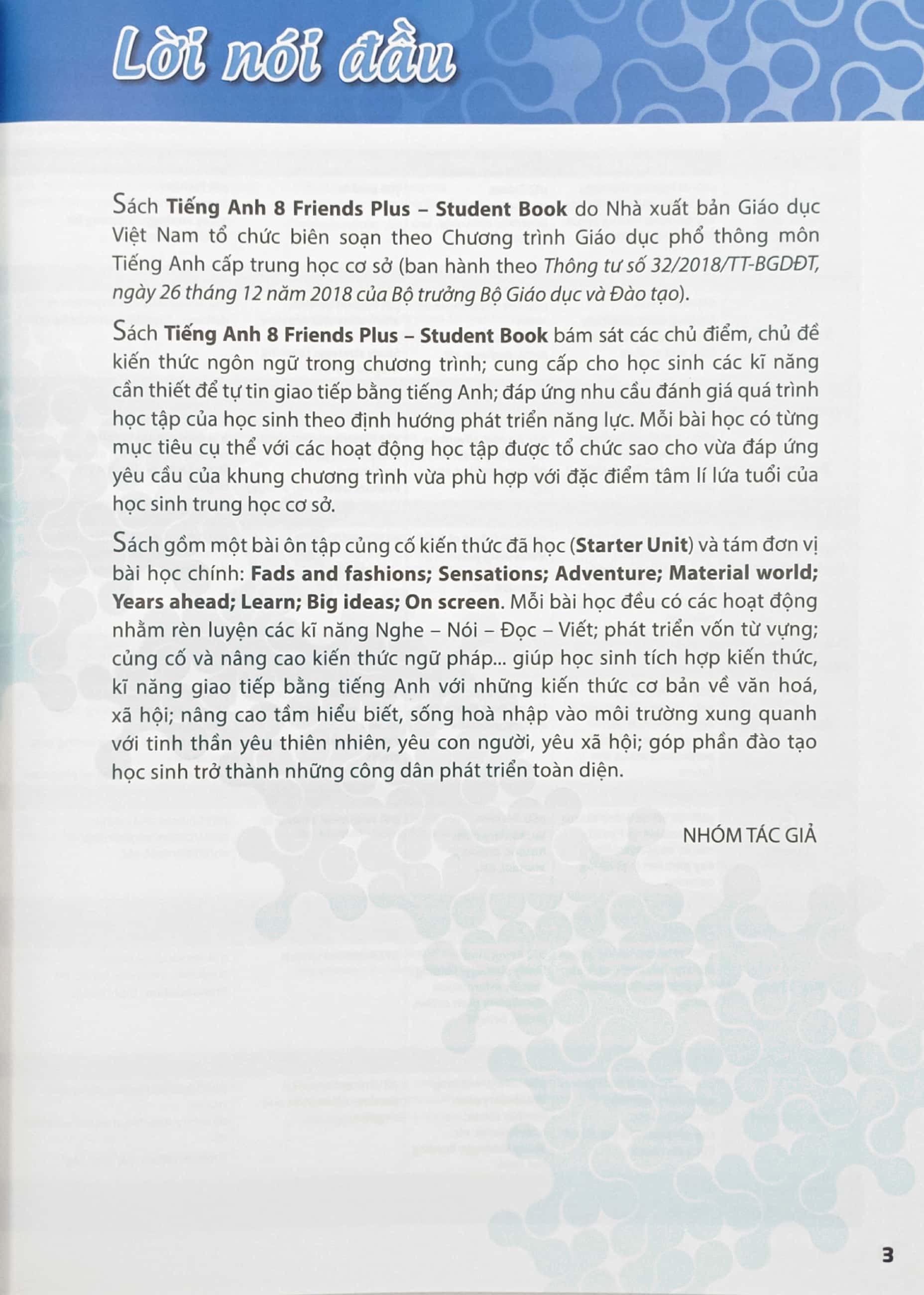 bộ tiếng anh 8 friends plus - student book (2023) - Ảnh 3