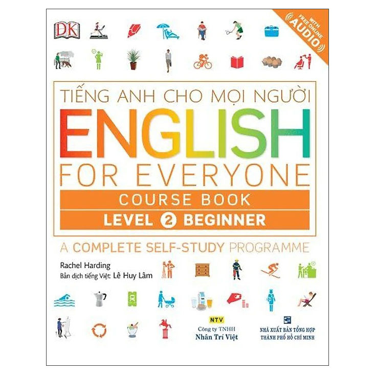 bộ tiếng anh cho mọi người - english for everyone - level 2 beginner - course book (kèm cd)