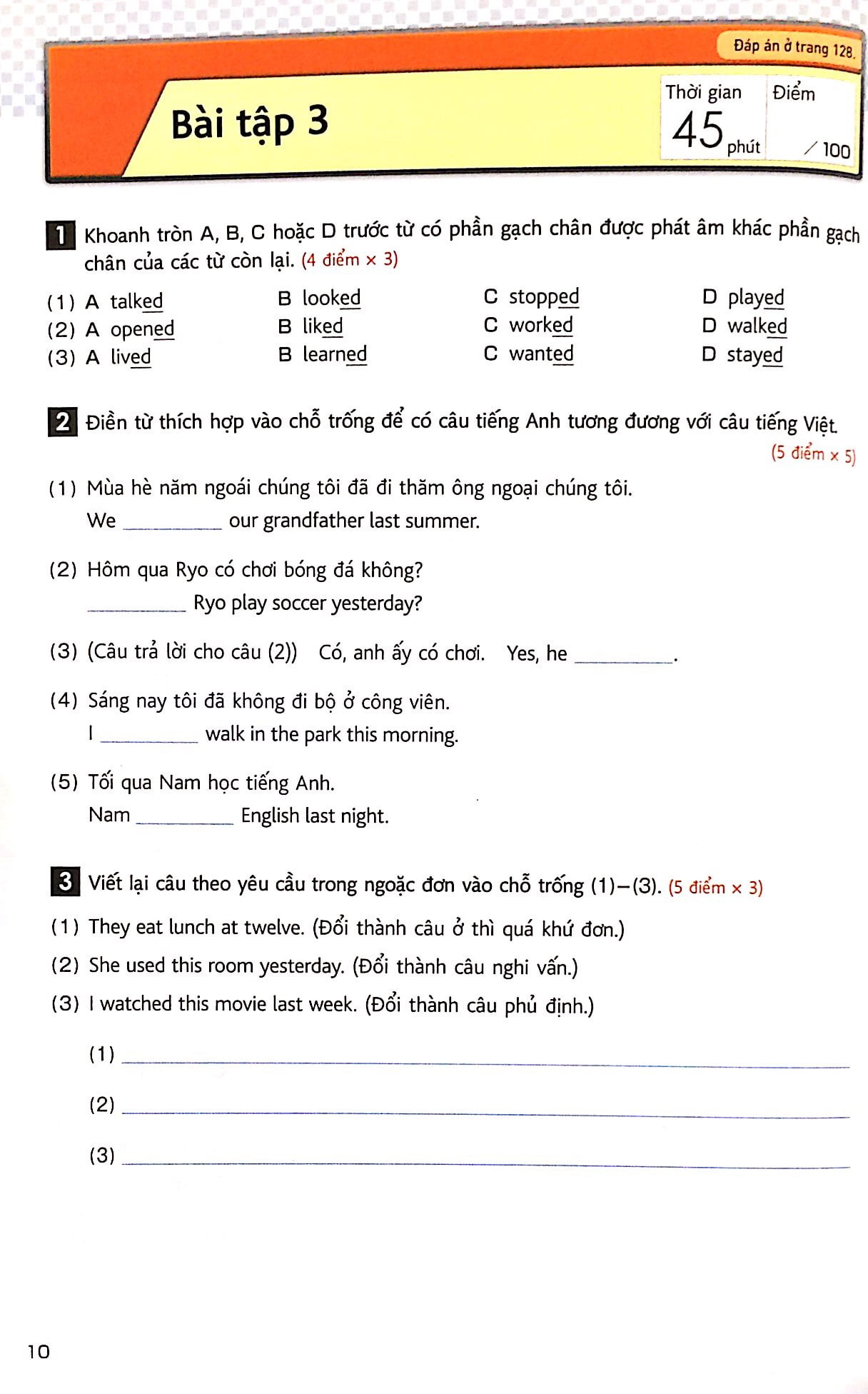 bộ tiếng anh dành cho học sinh trung học cơ sở - tập 2 - Ảnh 7