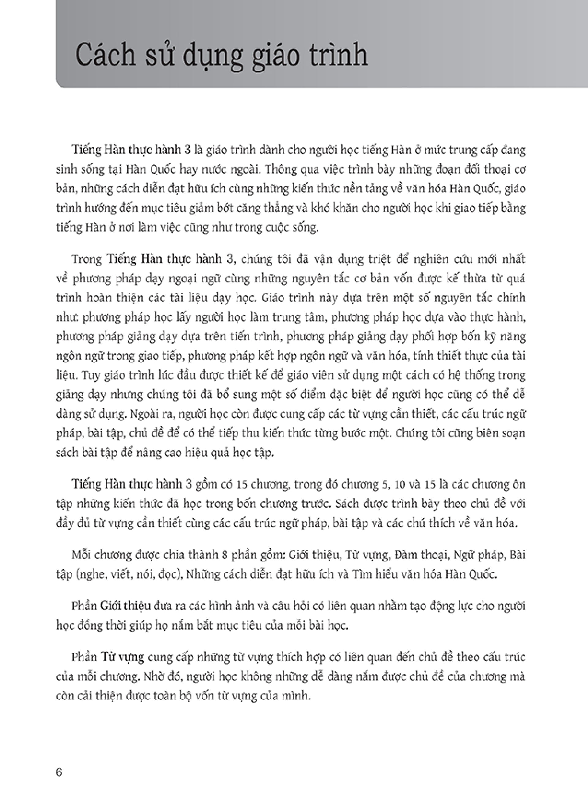 bộ tiếng hàn thực hành - trình độ trung cấp 3 - sách bài học (kèm cd) - Ảnh 5