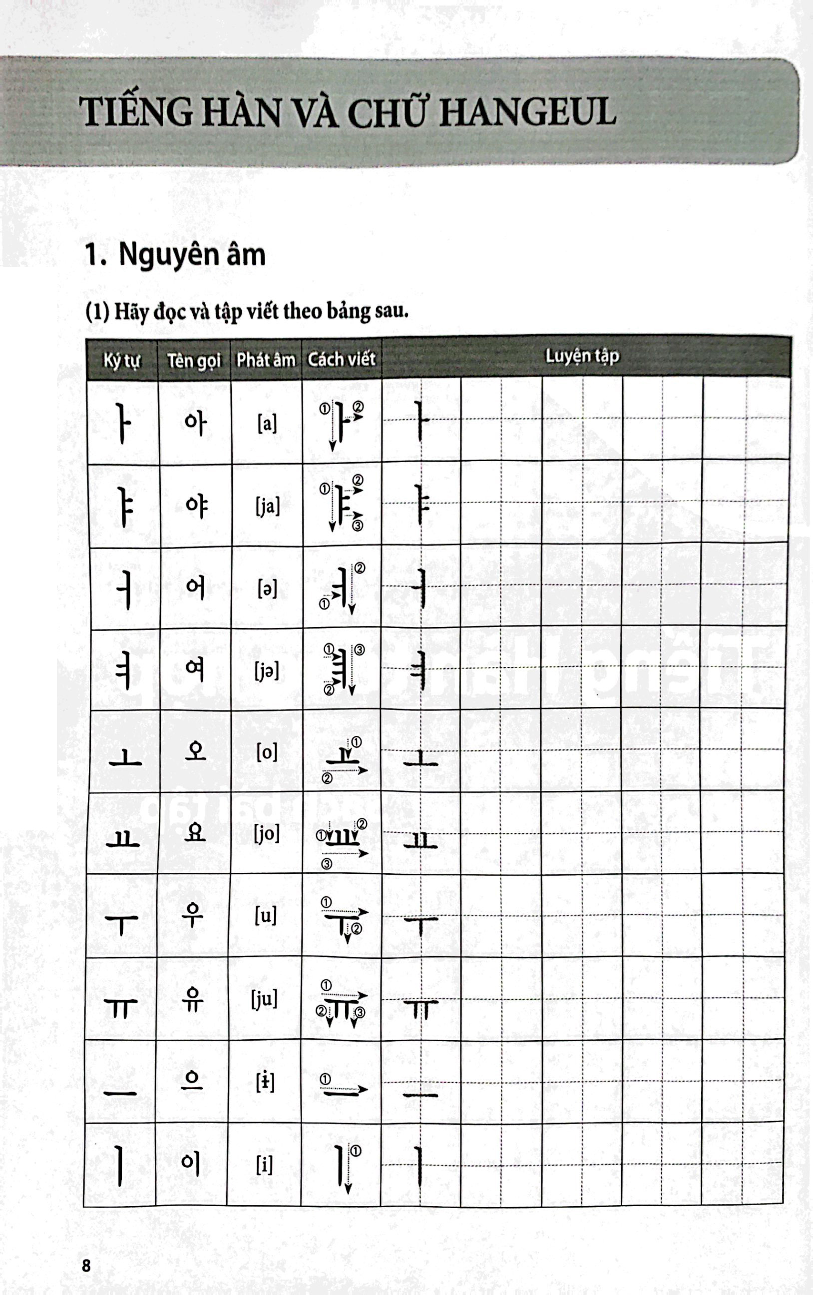 bộ tiếng hàn tổng hợp dành cho người việt nam - sơ cấp 1 - sách bài tập (tái bản 2023) - Ảnh 6