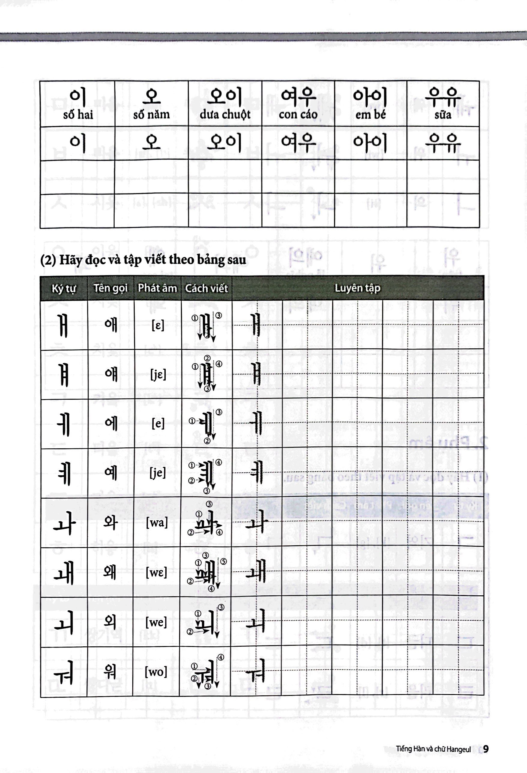 bộ tiếng hàn tổng hợp dành cho người việt nam - sơ cấp 1 - sách bài tập (tái bản 2023) - Ảnh 7