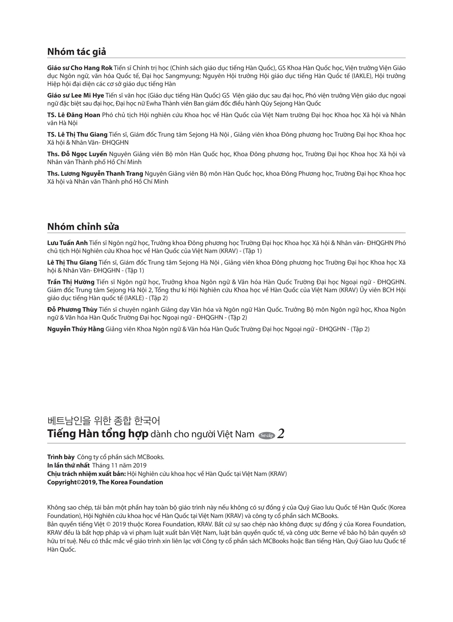 Bộ Tiếng Hàn Tổng Hợp Dành Cho Người Việt Nam - Sơ Cấp 2 - Bản Màu - Ảnh 5