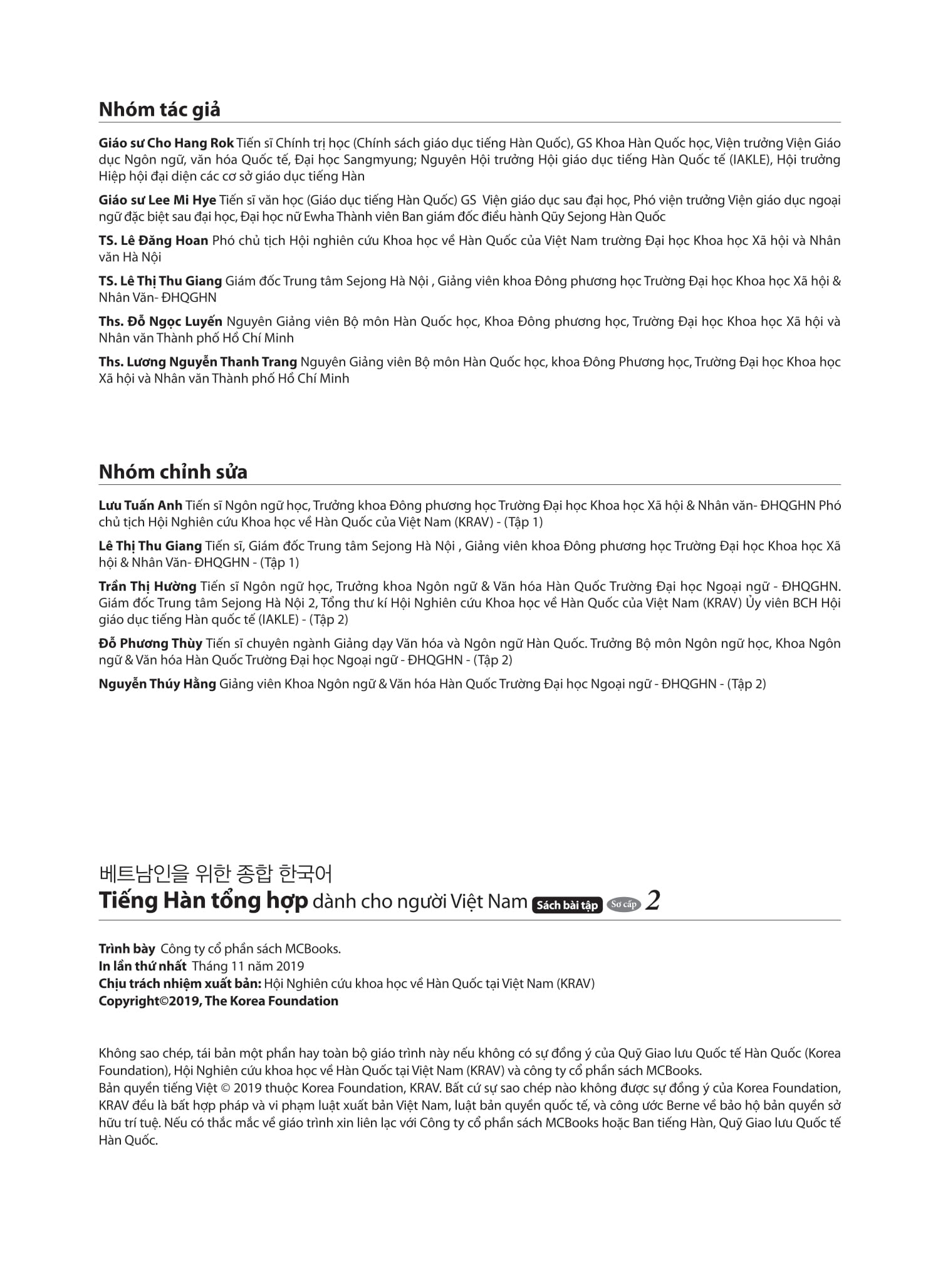 Bộ Tiếng Hàn Tổng Hợp Dành Cho Người Việt Nam - Sơ Cấp 2 - Sách Bài Tập (Tái Bản 2025) - Ảnh 5