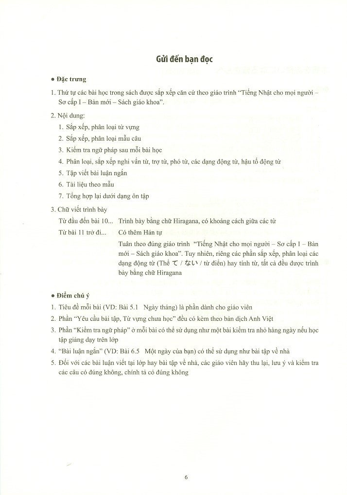 bộ tiếng nhật cho mọi người sơ cấp 1 - viết - nhớ các mẫu câu (bản mới) - Ảnh 4