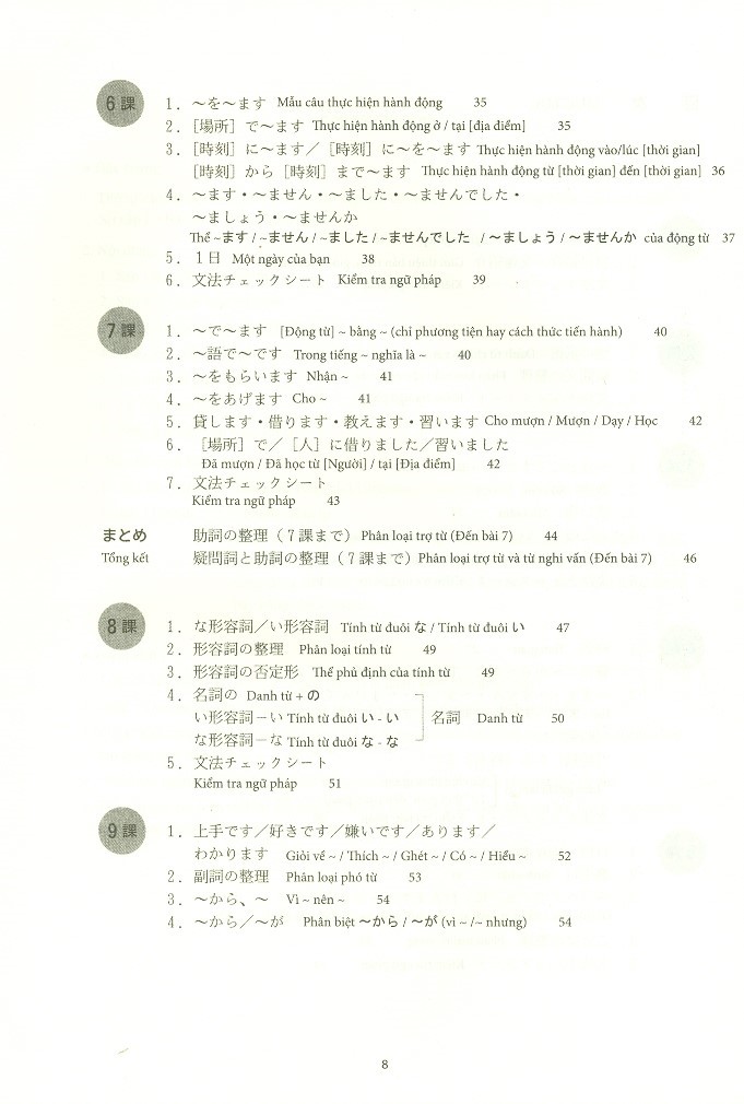 bộ tiếng nhật cho mọi người sơ cấp 1 - viết - nhớ các mẫu câu (bản mới) - Ảnh 6