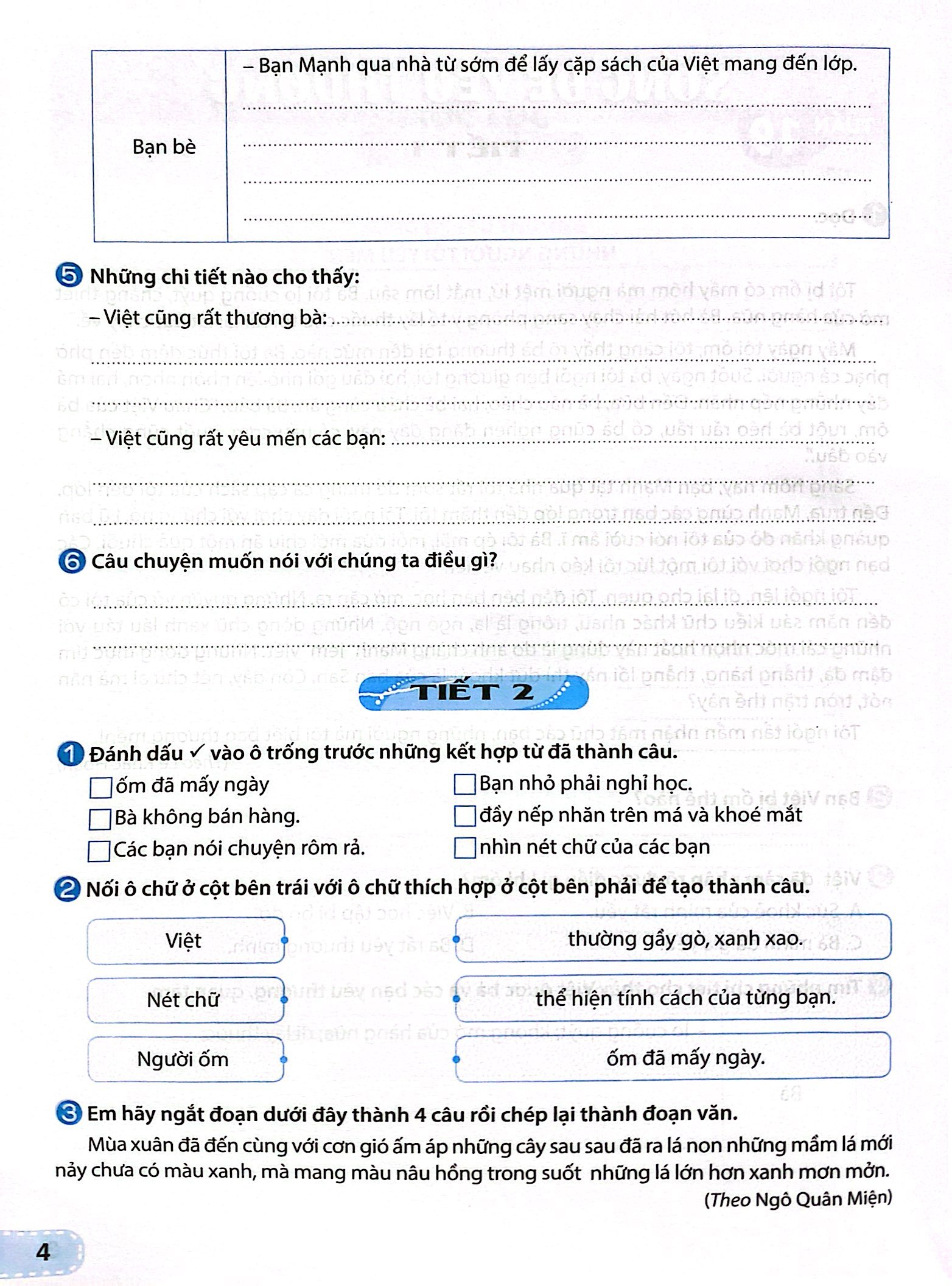 Bộ Tiếng Việt 4 - Tập 2 (Kết Nối) (Dành Cho Buổi Học Thứ Hai) - Ảnh 5