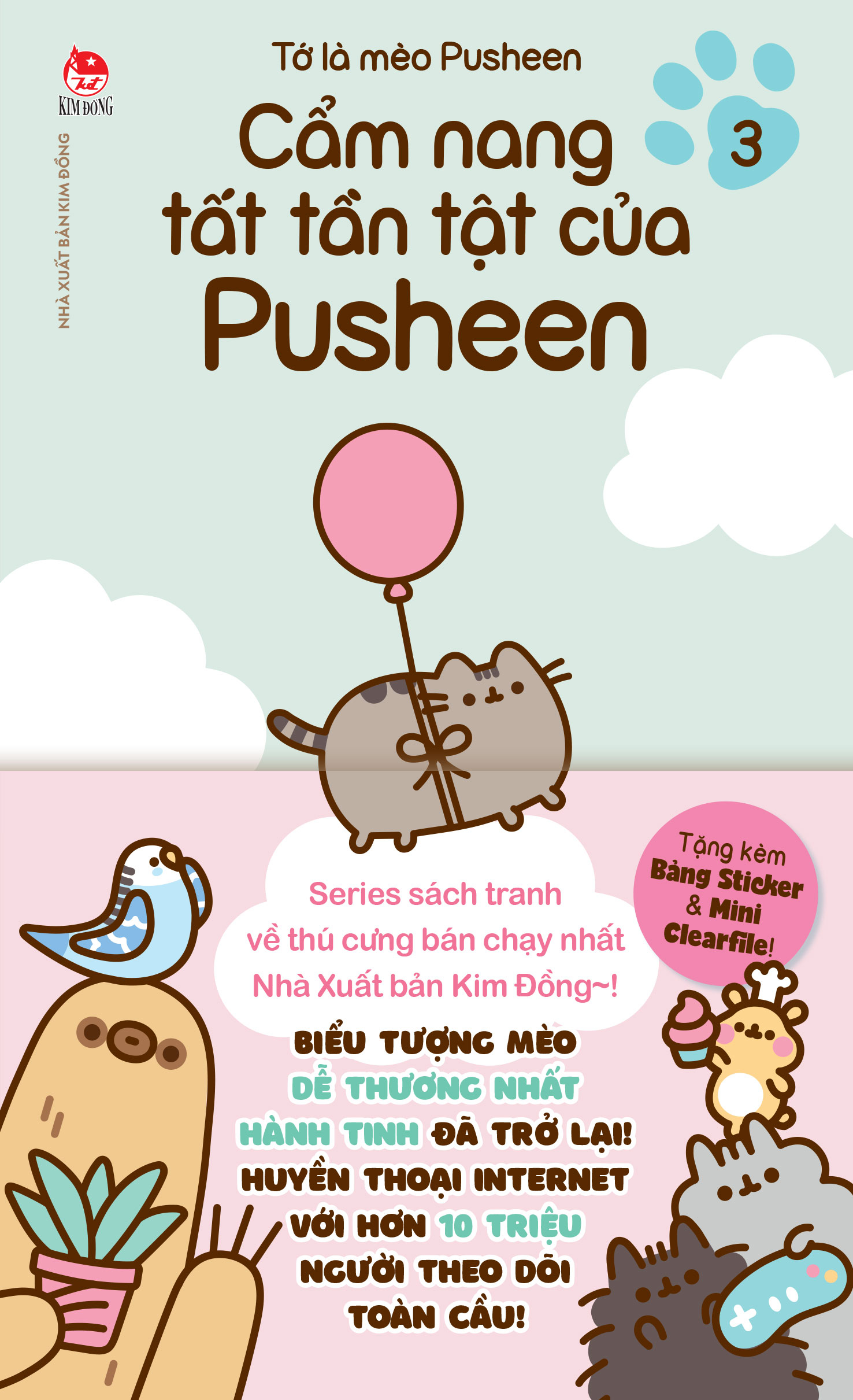 Bộ Tớ Là Mèo Pusheen - Tập 3 - Cẩm Nang Tất Tần Tật Của Pusheen - Tặng Kèm Bảng Sticker + Mini Clearfile - Ảnh 3