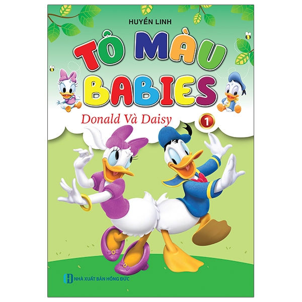 bộ tô màu babies 1 - donald và daisy
