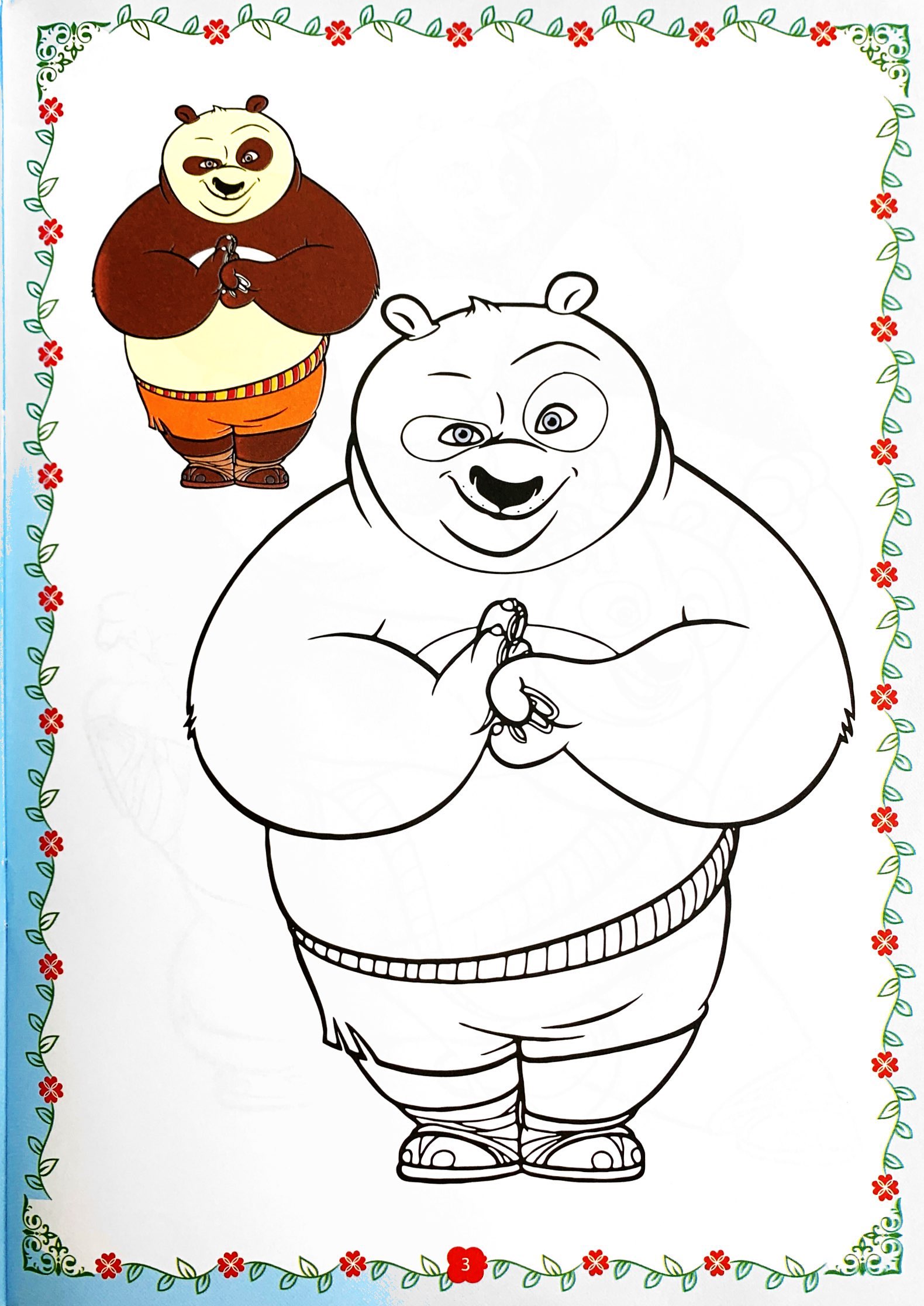 bộ tô màu babies 4 - kungfu panda - Ảnh 5