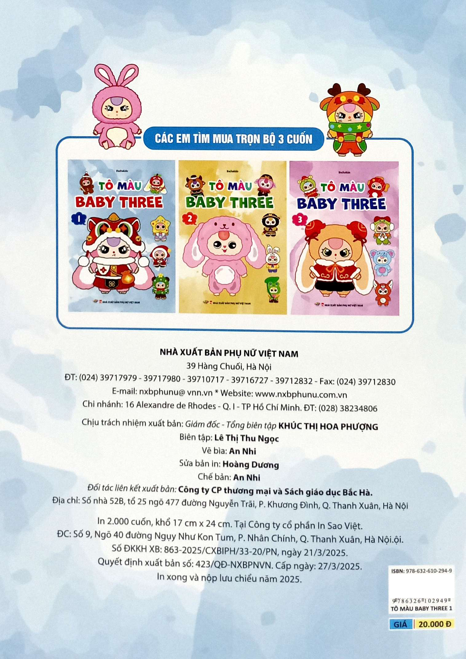 Bộ Tô Màu Baby Three 1 - Ảnh 6